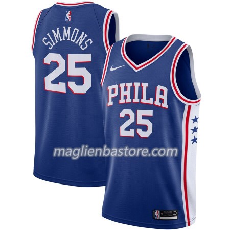 Maglia NBA Philadelphia 76ers Ben Simmons 25 Nike 2019-20 Icon Edition Swingman - Uomo